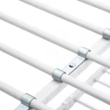 fehér fém emeleteságy-keret 140 x 200 cm/90 x 200 cm