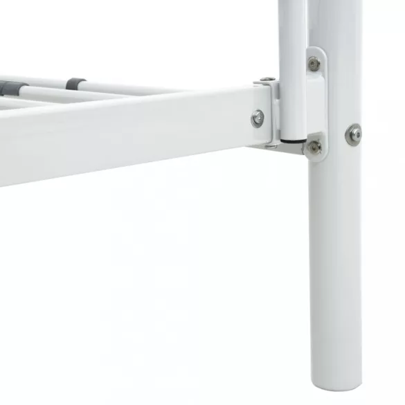 fehér fém emeleteságy-keret 140 x 200 cm/90 x 200 cm