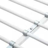 fehér fém emeletes ágykeret asztallal 90 x 200 cm