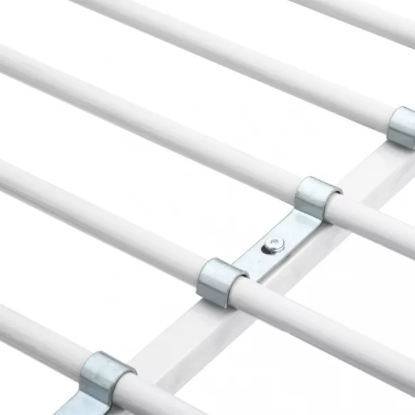 fehér fém emeletes ágykeret asztallal 90 x 200 cm