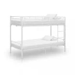 fehér fém emeletes ágy 90 x 200 cm