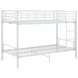 fehér fém emeletes ágy 90 x 200 cm