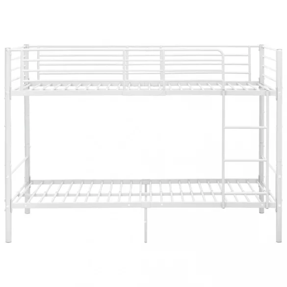fehér fém emeletes ágy 90 x 200 cm