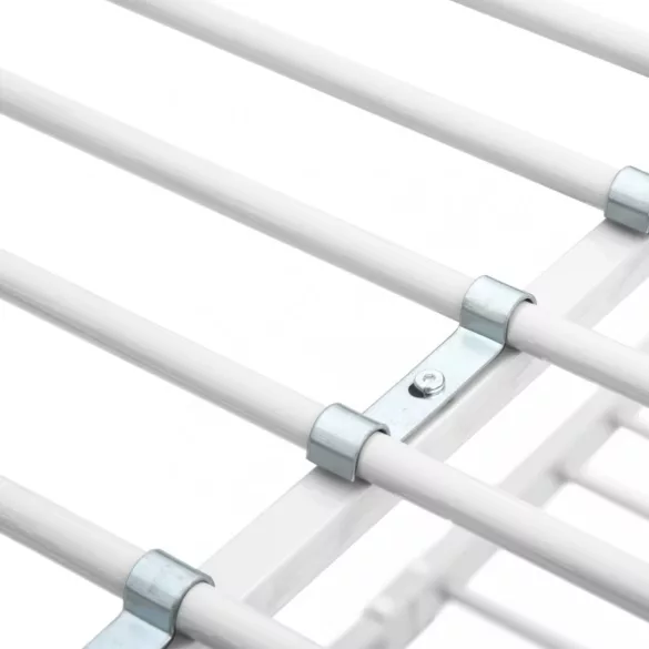 fehér fém emeletes ágy 90 x 200 cm