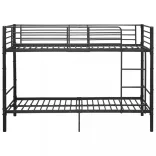fekete fém emeletes ágy 90 x 200 cm
