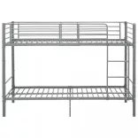 szürke fém emeletes ágy 90 x 200 cm