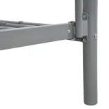 szürke fém emeletes ágy 90 x 200 cm