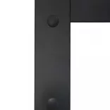 fekete alumínium és ESG üveg tolóajtó 102,5 x 205 cm