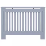 szürke szerelt fa radiátorburkolat 112 x 19 x 81,5 cm