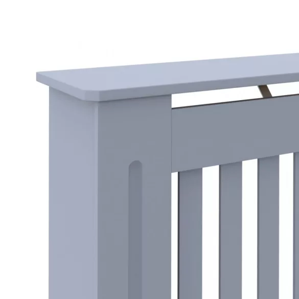 szürke szerelt fa radiátorburkolat 112 x 19 x 81,5 cm