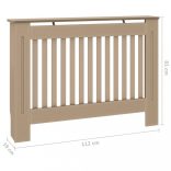 szerelt fa radiátorburkolat 112 x 19 x 81,5 cm