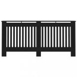 fekete szerelt fa radiátorburkolat 172 x 19 x 81,5 cm