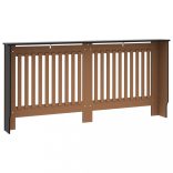 fekete szerelt fa radiátorburkolat 172 x 19 x 81,5 cm