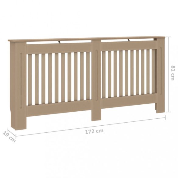 szerelt fa radiátorburkolat 172 x 19 x 81 cm