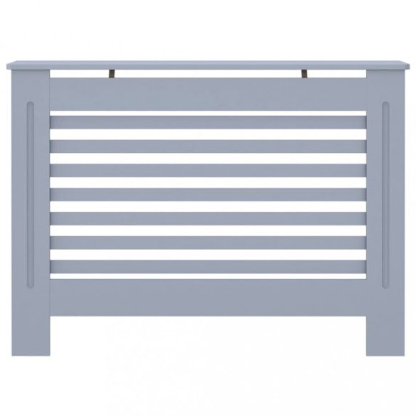 antracitszürke MDF radiátorburkolat 112 x 19 x 81,5 cm