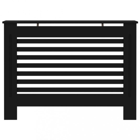 fekete MDF radiátorburkolat 112 x 19 x 81,5 cm