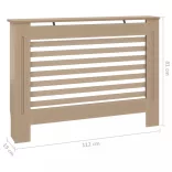 MDF radiátorburkolat 112 x 19 x 81,5 cm