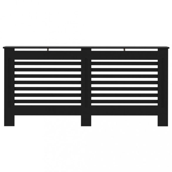 fekete MDF radiátorburkolat 172 x 19 x 81,5 cm