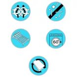 dobozrugós ágymatrac közepes keménységű 200 x 160 x 20 cm