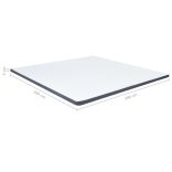 dobozrugós ágymatracfedő 200 x 200 x 5 cm közepesen puha