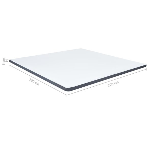 dobozrugós ágymatracfedő 200 x 200 x 5 cm közepesen puha