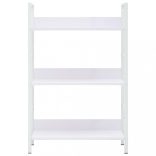 3 szintes fehér szerelt fa könyvespolc 60 x 27,6 x 90,5 cm