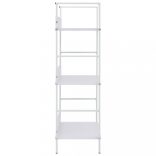 3 szintes fehér szerelt fa könyvespolc 60 x 27,6 x 90,5 cm