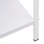 5 szintes fehér szerelt fa könyvespolc 60 x 27,6 x 158,5 cm