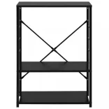 fekete szerelt fa mikrohullámú szekrény 60 x 39,6 x 79,5 cm