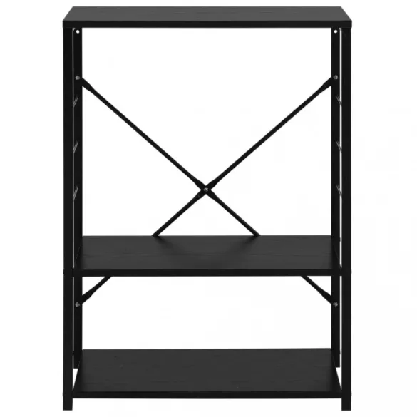 fekete szerelt fa mikrohullámú szekrény 60 x 39,6 x 79,5 cm