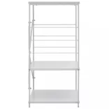 fehér szerelt fa mikrohullámú szekrény 60 x 39,6 x 79,5 cm