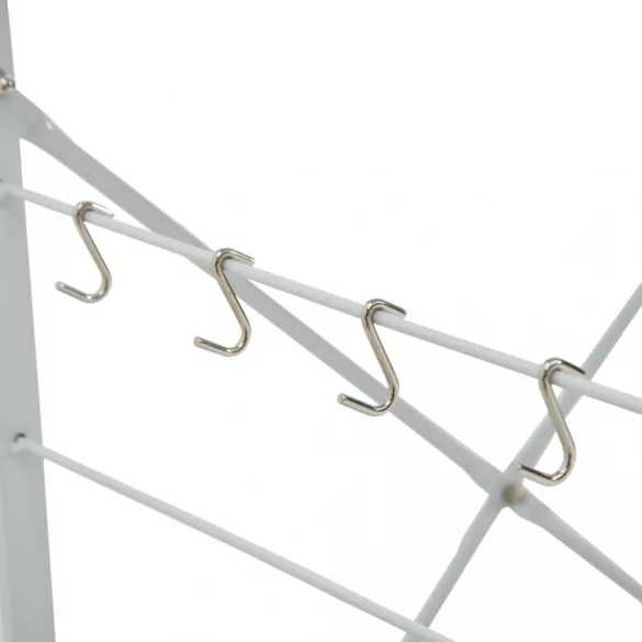 fehér szerelt fa mikrohullámú szekrény 60 x 39,6 x 79,5 cm