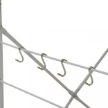 fehér és tölgy szerelt fa mikrohullámú szekrény 60x39,6x79,5 cm