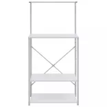 fehér szerelt fa mikrohullámú szekrény 60x39,6x123 cm