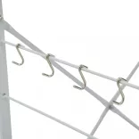 fehér szerelt fa mikrohullámú szekrény 60x39,6x123 cm