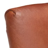 2 db barna valódi kecskebőr étkezőszék