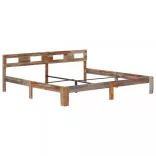 tömör fa ágykeret matrac nélkül 200 x 200 cm