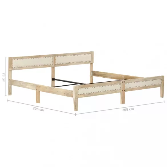 tömör mangófa ágykeret 200 cm