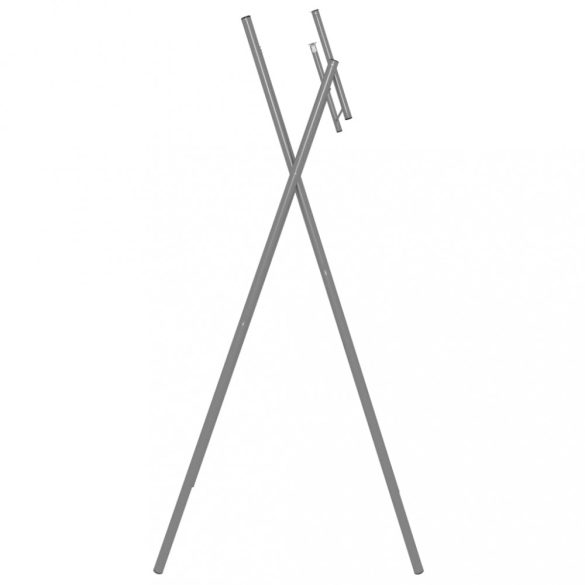 ezüst horganyzott acél összecsukható bárasztal láb 45x53x108 cm