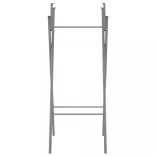 ezüst horganyzott acél összecsukható bárasztal láb 45x53x108 cm