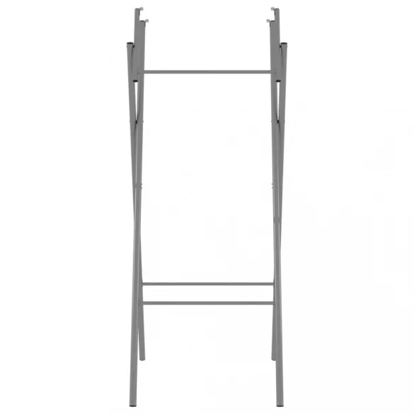 ezüst horganyzott acél összecsukható bárasztal láb 45x53x108 cm