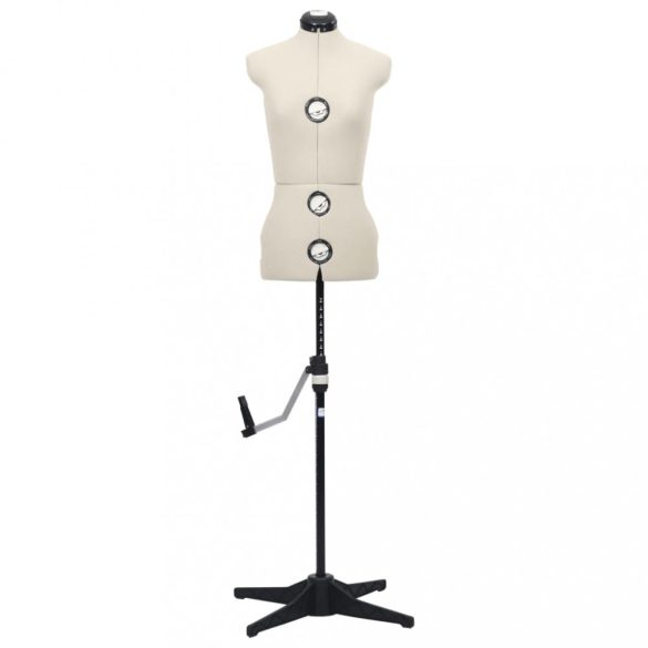 krémszínű női állítható próbababa S-es méret 33-40