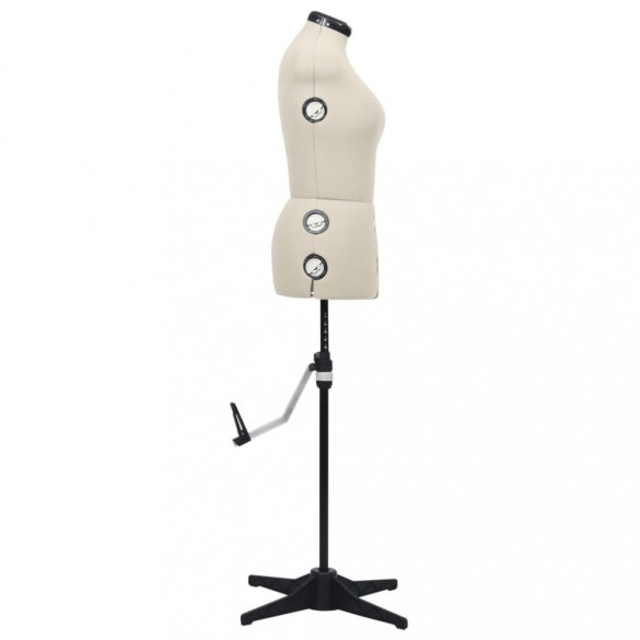 krémszínű női állítható próbababa M-es méret 40-46