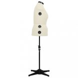 krémszínű női állítható próbababa L-es méret 44-50