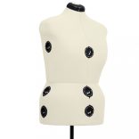 krémszínű női állítható próbababa L-es méret 44-50