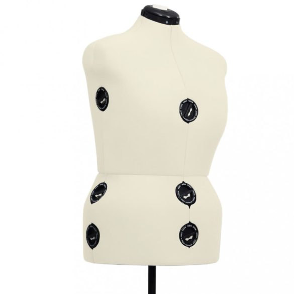 krémszínű női állítható próbababa L-es méret 44-50