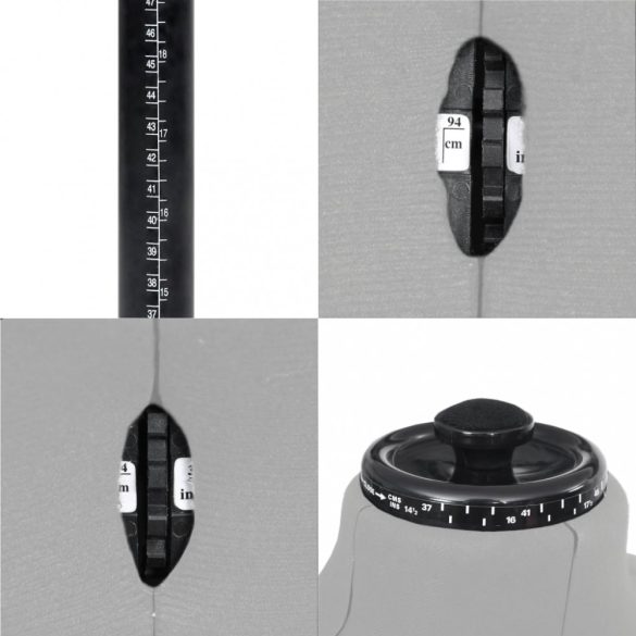 szürke férfi állítható próbababa 37-45 méretű