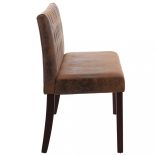 barna művelúr pad 148,5 cm