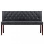 szürke művelúr pad 148,5 cm