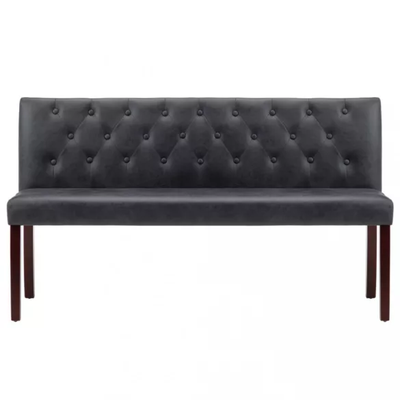 szürke művelúr pad 148,5 cm